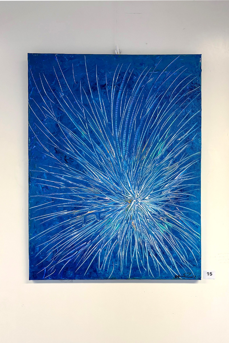 Stefan Zinkgraf Malerei unknown Galaxy light blue