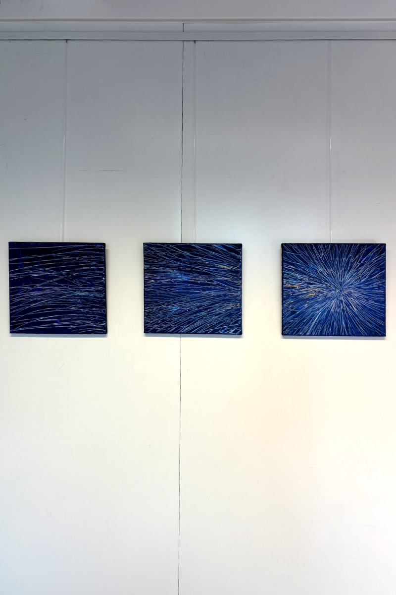 Stefan Zinkgraf Malerei unknown Galaxy 3-teilig 