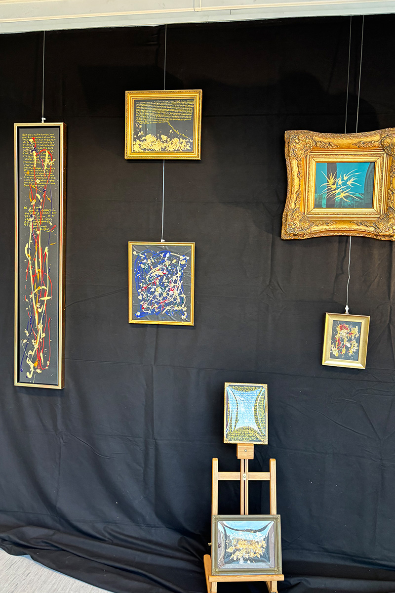 Stefan Zinkgraf Malerei verschiedene Gold-Motive 