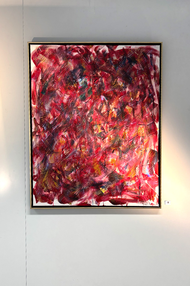 Stefan Zinkgraf Malerei silver pattern Inferno